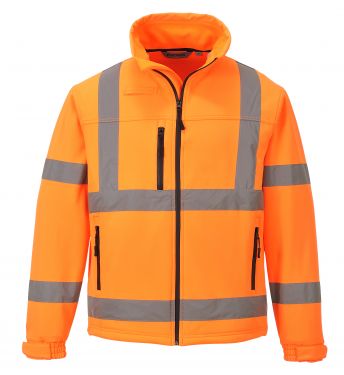 Click Here To Enlarge This Photo Of Hi-Vis Classic Softshell Jacket (S424)