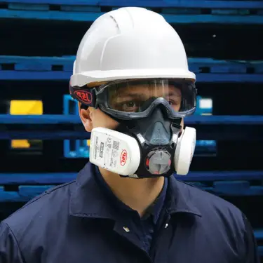 Click Here To Enlarge This Photo Of Force 8 Half-Mask with PressToCheck P3 Filters