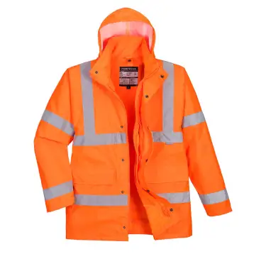 Click Here To Enlarge This Photo Of Portwest Hi-Vis 4-in-1 Traffic Jacket &lpar;S468&rpar;