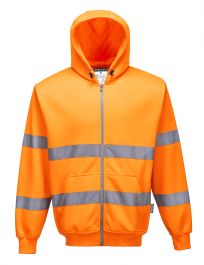 Hi-Viz Zip Front Hoodie (B305)