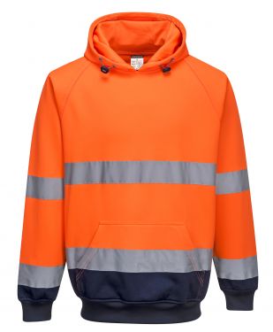 Click Here To Enlarge This Photo Of Two Tone Hooded Sweatshirt (B316)