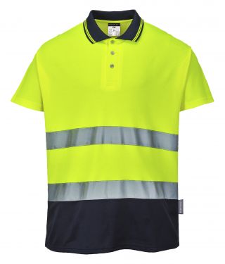 Click Here To Enlarge This Photo Of Two Tone Cotton Comfort Polo (S174)