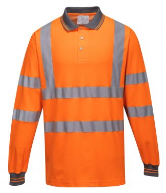 Click Here To Enlarge This Photo Of Long Sleeved Cotton Comfort Polo (S271)