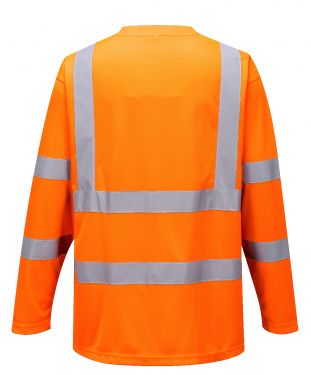 Click Here To Enlarge This Photo Of Hi-Vis Long Sleeved T-Shirt (S178)