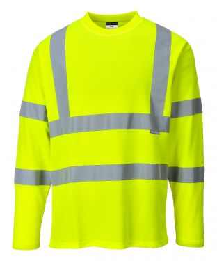 Click Here To Enlarge This Photo Of Hi-Vis Long Sleeved T-Shirt (S278)