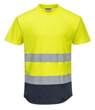 Click Here To Enlarge This Photo Of Two-Tone Mesh T-Shirt (C395)