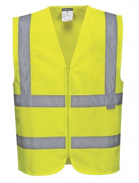 Click Here To Enlarge This Photo Of Hi-Vis Zipped Band & Brace Vest (C375)