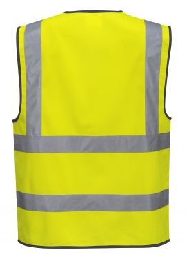 Click Here To Enlarge This Photo Of Hi-Vis Zipped Band & Brace Vest (C375)