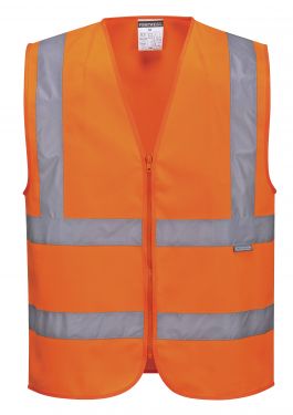 Click Here To Enlarge This Photo Of Hi-Vis Zipped Band & Brace Vest (C375)