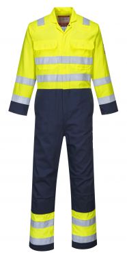 Click Here To Enlarge This Photo Of Hi-Vis Anti-Static Bizflame Pro Coverall (BIZ7)