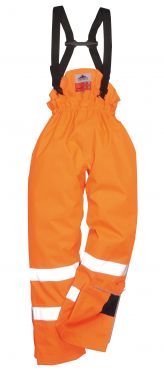 Click Here To Enlarge This Photo Of Bizflame Rain Unlined Hi-Vis Antistatic FR Trousers (S780)