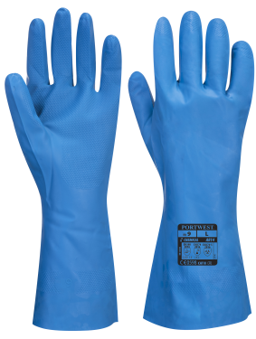Click Here To Enlarge This Photo Of Food Approved Nitrile Gauntlet Pack Of 12 (A814)