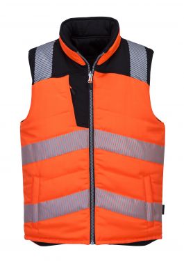 Click Here To Enlarge This Photo Of PW3 Hi-Vis Reversible Bodywarmer (PW374)