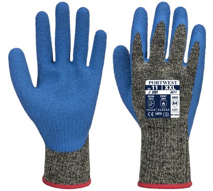 Click Here To Enlarge This Photo Of Aramid HR Cut Latex Glove (A611)