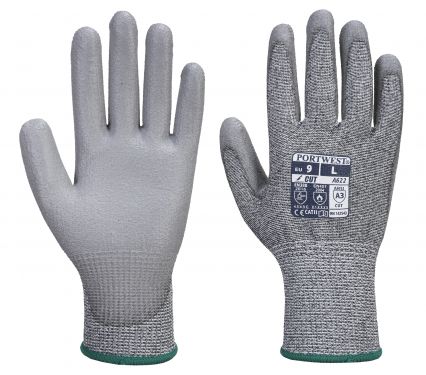 Click Here To Enlarge This Photo Of MR Cut PU Palm Glove (A622)