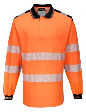 Click Here To Enlarge This Photo Of PW3 Hi-Vis Polo Shirt L/S (T184)