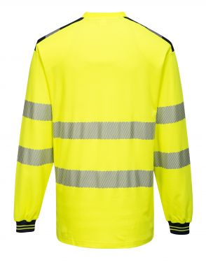 Click Here To Enlarge This Photo Of PW3 Hi-vis T-shirt L/S (T185)