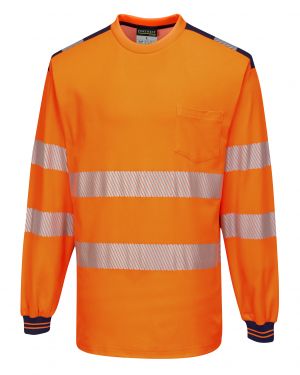 Click Here To Enlarge This Photo Of PW3 Hi-vis T-shirt L/S (T185)