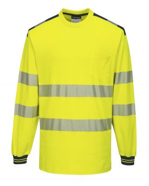 Click Here To Enlarge This Photo Of PW3 Hi-vis T-shirt L/S (T185)