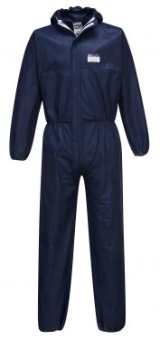 Click Here To Enlarge This Photo Of Disposable Coverall - BizTex SMS Coverall Type 5/6 (ST30) Box 50