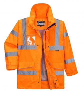 Click Here To Enlarge This Photo Of Portwest Hi-vis Extreme Parka Jacket (S590)