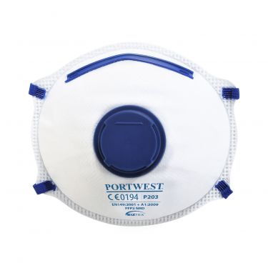 Click Here To Enlarge This Photo Of Face Mask - FFP2 Valved Dolomite Respirator (P203)