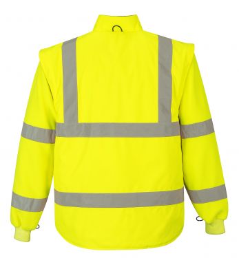 Click Here To Enlarge This Photo Of Portwest Hi-Vis 7-in-1 Traffic Jacket (S427)