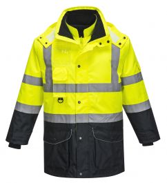 Portwest Hi-Vis 7-in-1 Contrast Traffic Jacket (S426)