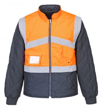 Click Here To Enlarge This Photo Of Portwest Hi-Vis 2-Tone Jacket - Reversible (S769)
