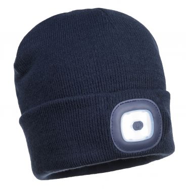 Click Here To Enlarge This Photo Of Rechargeable Twin LED Beanie (B028)