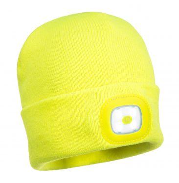 Click Here To Enlarge This Photo Of Rechargeable Twin LED Beanie (B028)