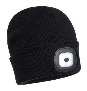 Click Here To Enlarge This Photo Of Rechargeable Twin LED Beanie (B028)