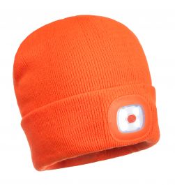 Rechargeable Twin LED Beanie (B028)