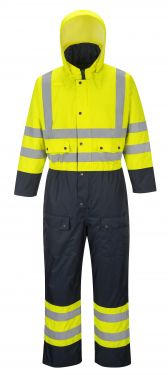 Click Here To Enlarge This Photo Of Hi-Vis Contrast Coverall - Lined (S485)