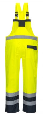 Click Here To Enlarge This Photo Of Portwest Hi-Vis Contrast Bib & Brace - Unlined (S488)