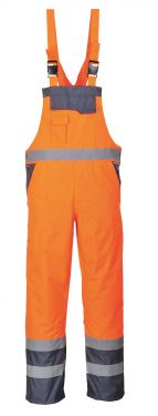 Click Here To Enlarge This Photo Of Portwest Hi-Vis Contrast Bib & Brace - Unlined (S488)