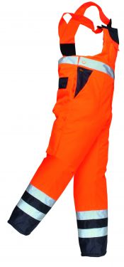 Click Here To Enlarge This Photo Of Portwest Hi-Vis Contrast Bib & Brace - Unlined (S488)