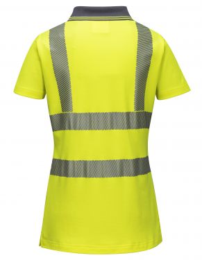 Click Here To Enlarge This Photo Of Portwest Hi-Vis Ladies Pro Polo Shirt (LW72)
