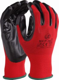 Nitrile coated polyester NCP-RED (Pack Of 10)