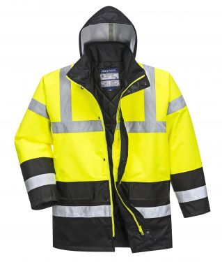 Click Here To Enlarge This Photo Of Hi-Vis Contrast Traffic Jacket (S466)