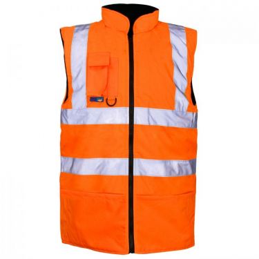 Click Here To Enlarge This Photo Of Supertouch Hi Vis Reversible Bodywarmer