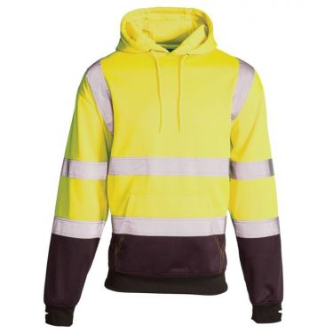 Click Here To Enlarge This Photo Of Supertouch Hi Vis 2 Tone Hooded Sweatshirt