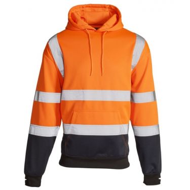 Click Here To Enlarge This Photo Of Supertouch Hi Vis 2 Tone Hooded Sweatshirt