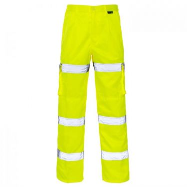 Click Here To Enlarge This Photo Of Supertouch Hi Vis 3 Band Combat Trousers