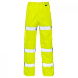 Supertouch Hi Vis 3 Band Combat Trousers