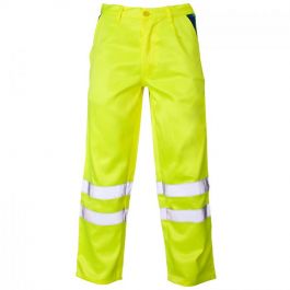Supertouch Hi Vis Polycotton Trousers