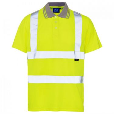 Click Here To Enlarge This Photo Of Supertouch Hi Vis Bird Eye Polo Shirt