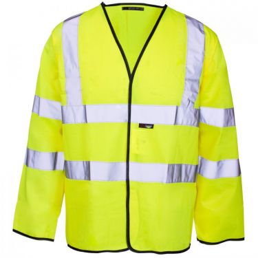 Click Here To Enlarge This Photo Of Supertouch Hi Vis Long Sleeved Velcro Vest