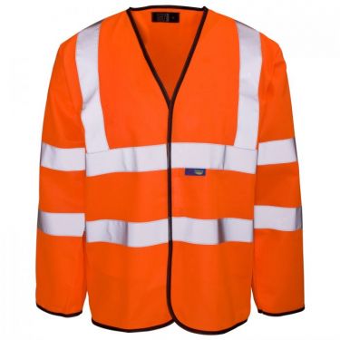Click Here To Enlarge This Photo Of Supertouch Hi Vis Long Sleeved Velcro Vest