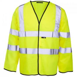 Supertouch Hi Vis Long Sleeved Velcro Vest